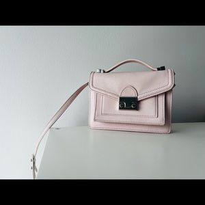 Loeffler Randall Mini Rider leather crossbody bag